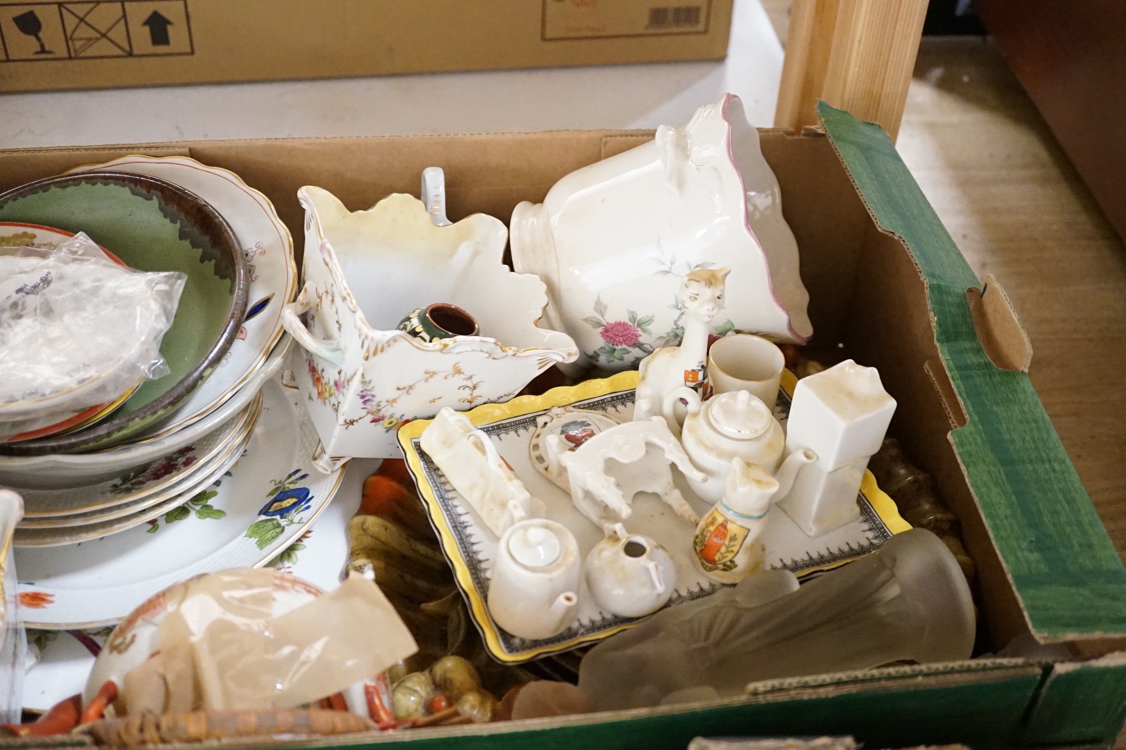 A large quantity of various ceramics
